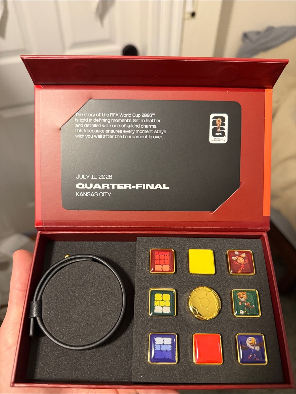 FIFA World Cup 2026 Collector Pin Set - Red Box with Multicolored Pins